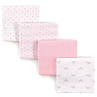 Vista 14 de Luvable Friends - Mantas unisex de franela de algodón para bebés, rayas azules, talla única