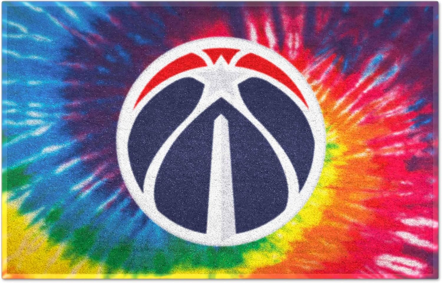 FANMATS 34425 NBA - Washington Wizards Tie Dye Starter Mat Accent Rug - 19in. x 30in.| Sports Fan Home Decor Rug and Tailgating Mat