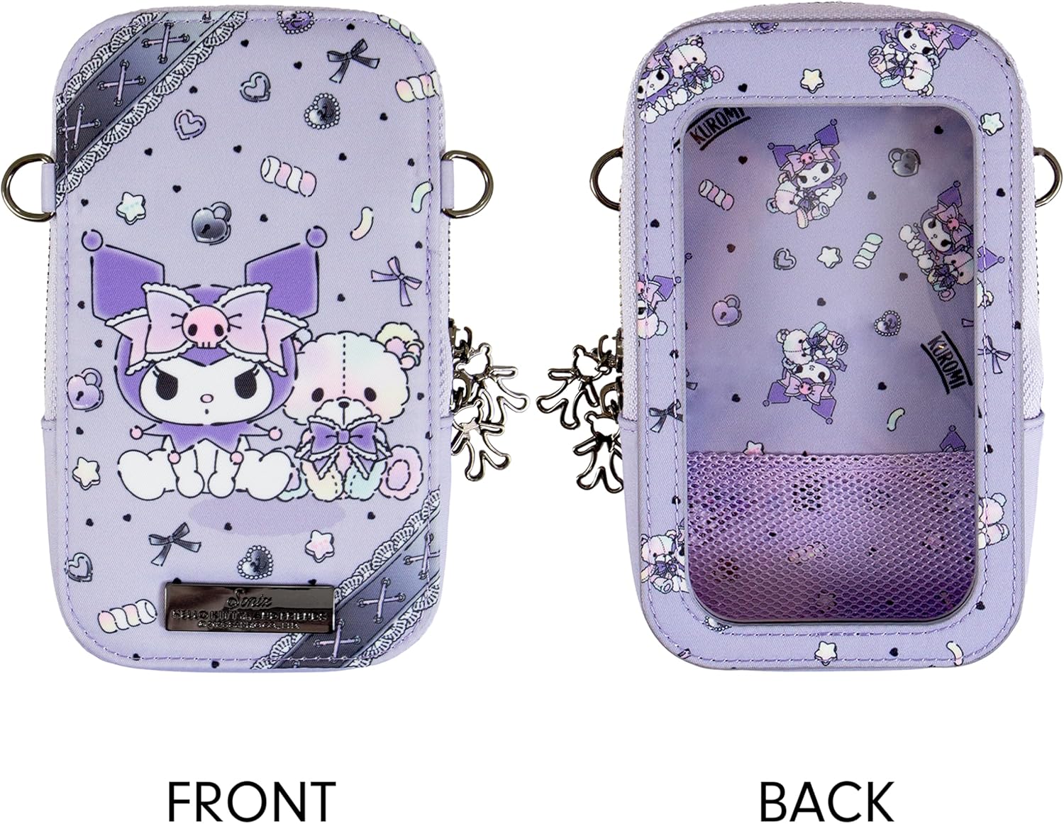 Sonix x Sanrio Phone Pouch - Universal Smartphone Purse and Wallet, Crossbody and Shoulder Bag | Kuromi Pastel Bear