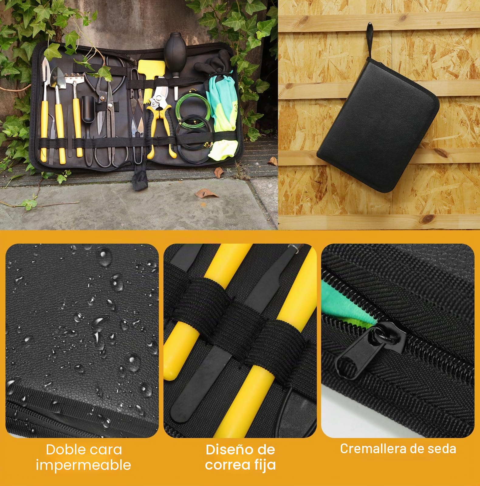 Bonsai Set, 25 Piezas Herramientas De Bonsái, Garden Tool Kit, Herramientas De Jardinería, Incluyen Tijeras De Bonsái, Pinzas, Hilo De Bonsái,Guantes De Jardinería, Mini Rastrillos Y Palas