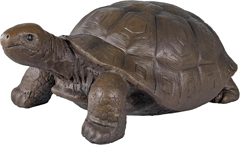 Sunnydaze Talia the Garden Turtle Statue, Large Turtle Yard Décor, 29" L | Durable Weather-Resistant Poly-Stone, 15lbs Outdoor Turtle Statue for Patios, Flower Beds, Fun Gift Idea, Indoor or Outdoor