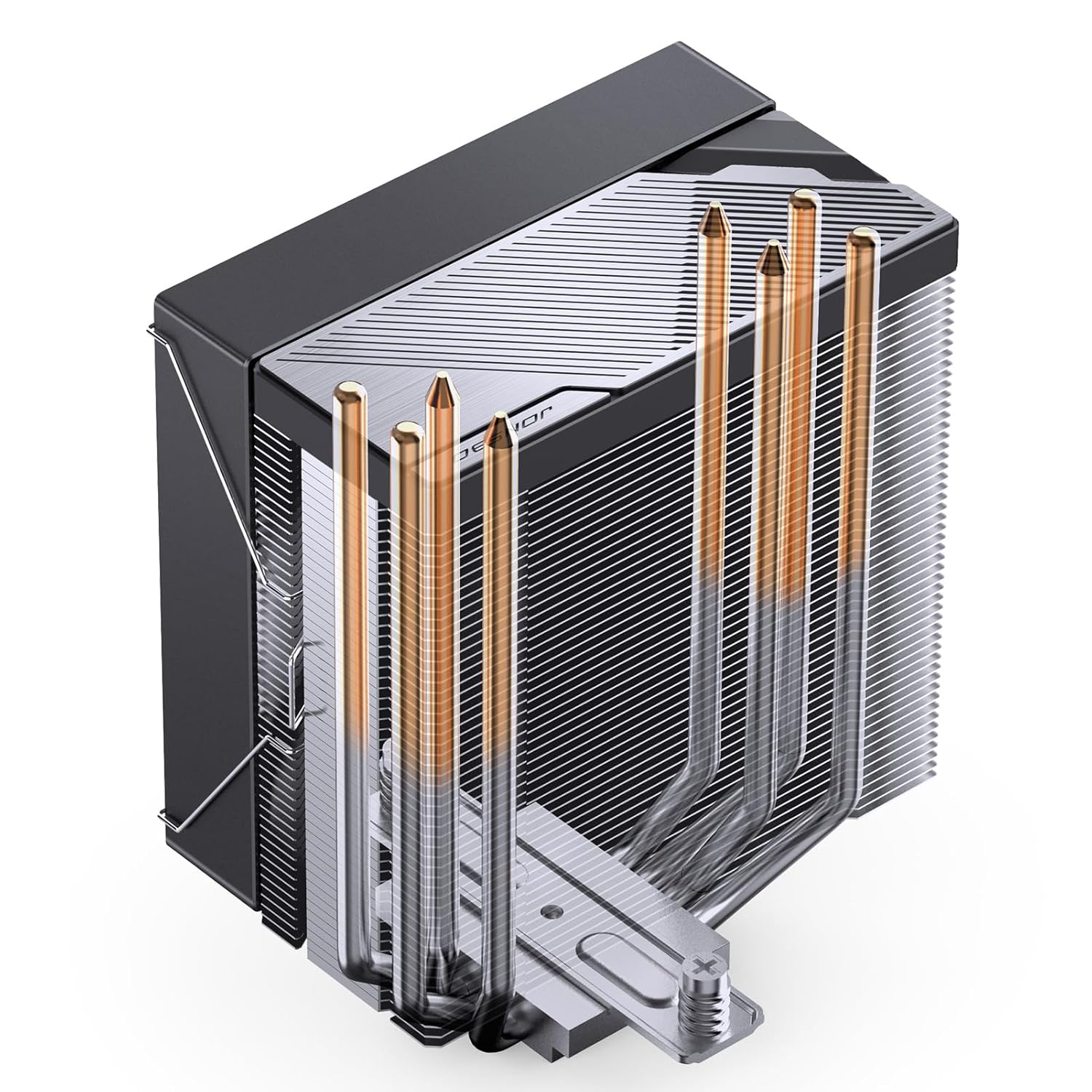 JONSBO CA40 Black CPU Cooler,ARGB Mute Series air Cooling,CPU Fan Height 157mm,120mm PWM Fan CPU air Cooler,4 Copper Heat Pipes Radiator, AM5/AM4/Intel LGA115X/1200/1700/1851,D-TDP 225W heatsink