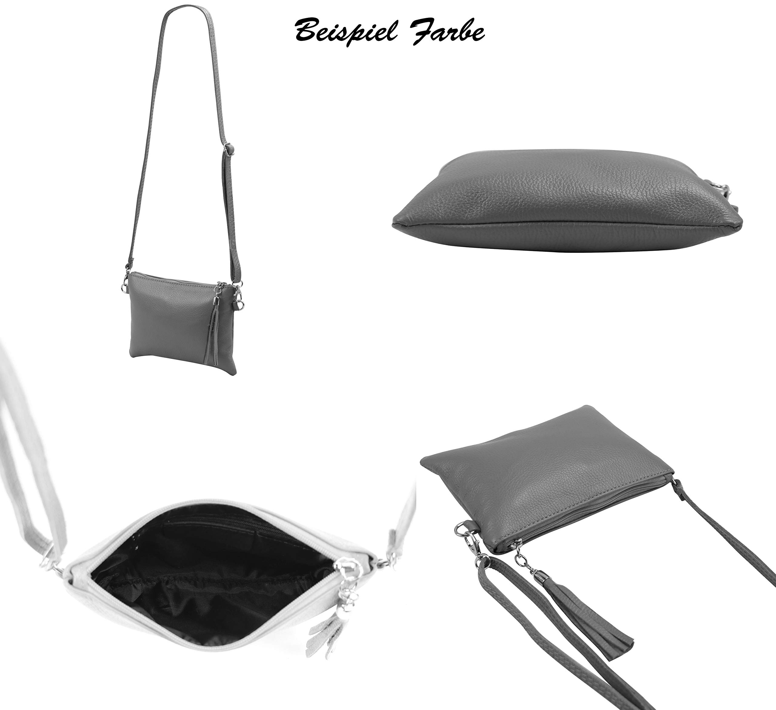 SH Leder Anny G248 - Bolso bandolera (piel, 22 x 15 cm)