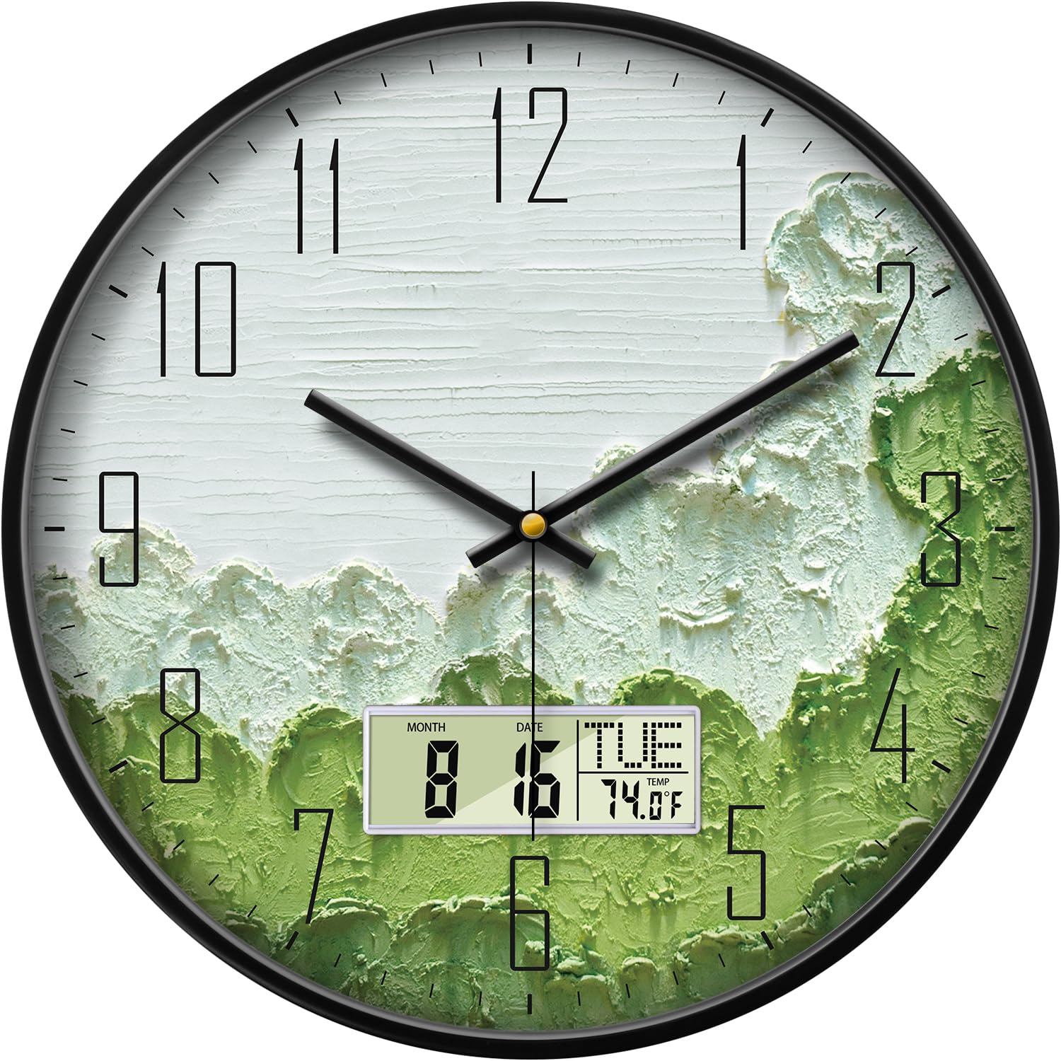 Horloge murale numérique lisible pour chambre évitant le tic-tac