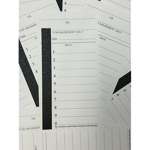 10 Line Football Sports Strip Cards. Full Size. Pool Cards pack of 50. Baseball, NASCAR, Boxing, Soccer, Collectibles, Coins strip cards. Includes Bonus # & Instructions. NOT scratch