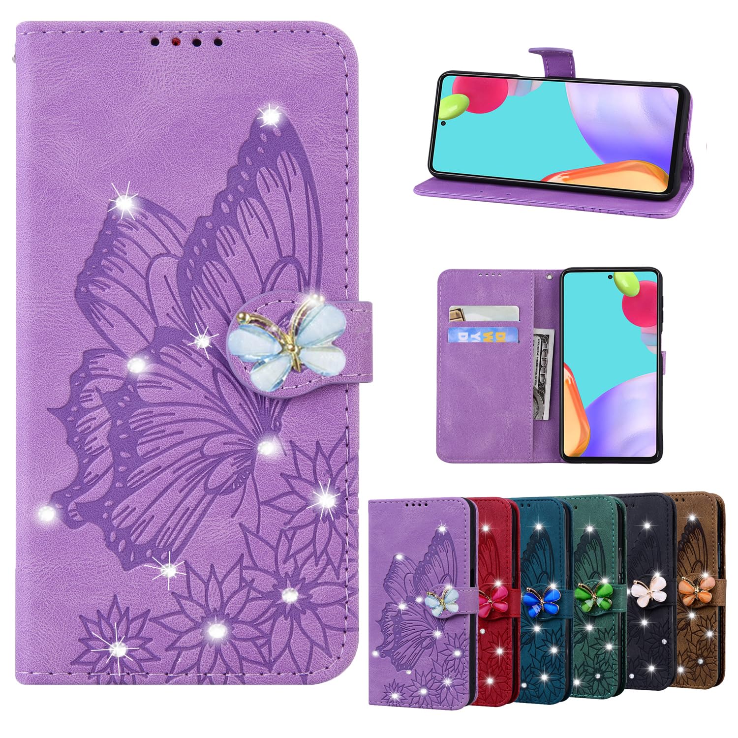 Cover per Xiaomi Redmi 10C, Portafoglio Custodia in PU Pelle per Xiaomi