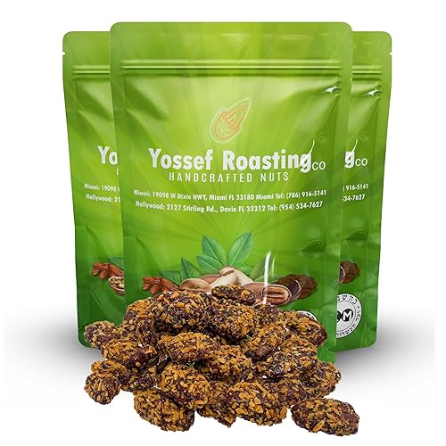 Miniatura 6 de Caramelo de nuez cubierto en mitades deliciosamente decadentes  Certificado Kosher  3 bolsas, 5 onzas cada uno (cacao)