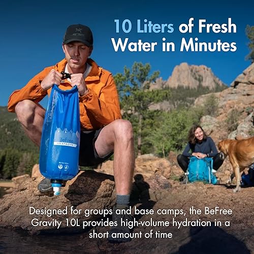 Miniatura 3 de Katadyn Gravity BeFree - Microfiltro de agua de 10 L, camping, mochileros, preparación para emergencias, azul