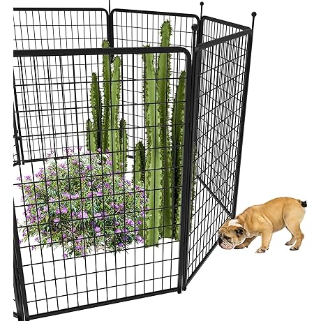 FXW Decorative Fence Panels: 50-Inch High, 10ft Long Dog Fence for the Yard