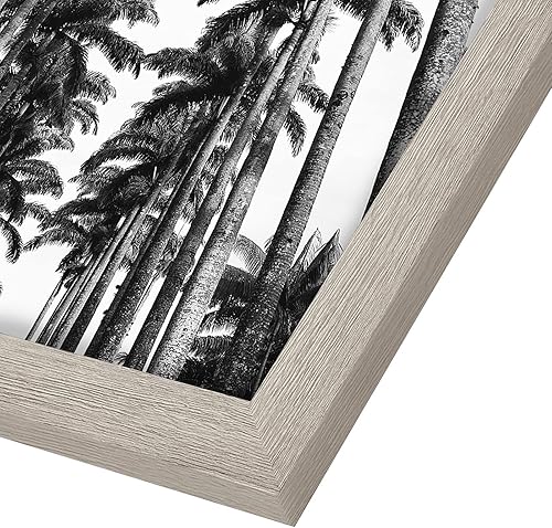 Vista 849 de Americanflat - Marco para póster de 71 x 74 cm con plexiglás pulido, portarretratos negro de madera industrializada, Epic Collection, marco ancho