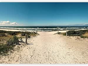 Artgeist Wall Mural Beach Sea 98x69 In   Non Woven Wallpaper Fleece Wall Decor Photo Print Picture Image Design Home C A 0054 A C, Wall Stickers - View #8