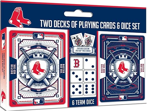 Baby Fanatic Brs3230: Juego de 2 cartas y dados de Boston Red Sox