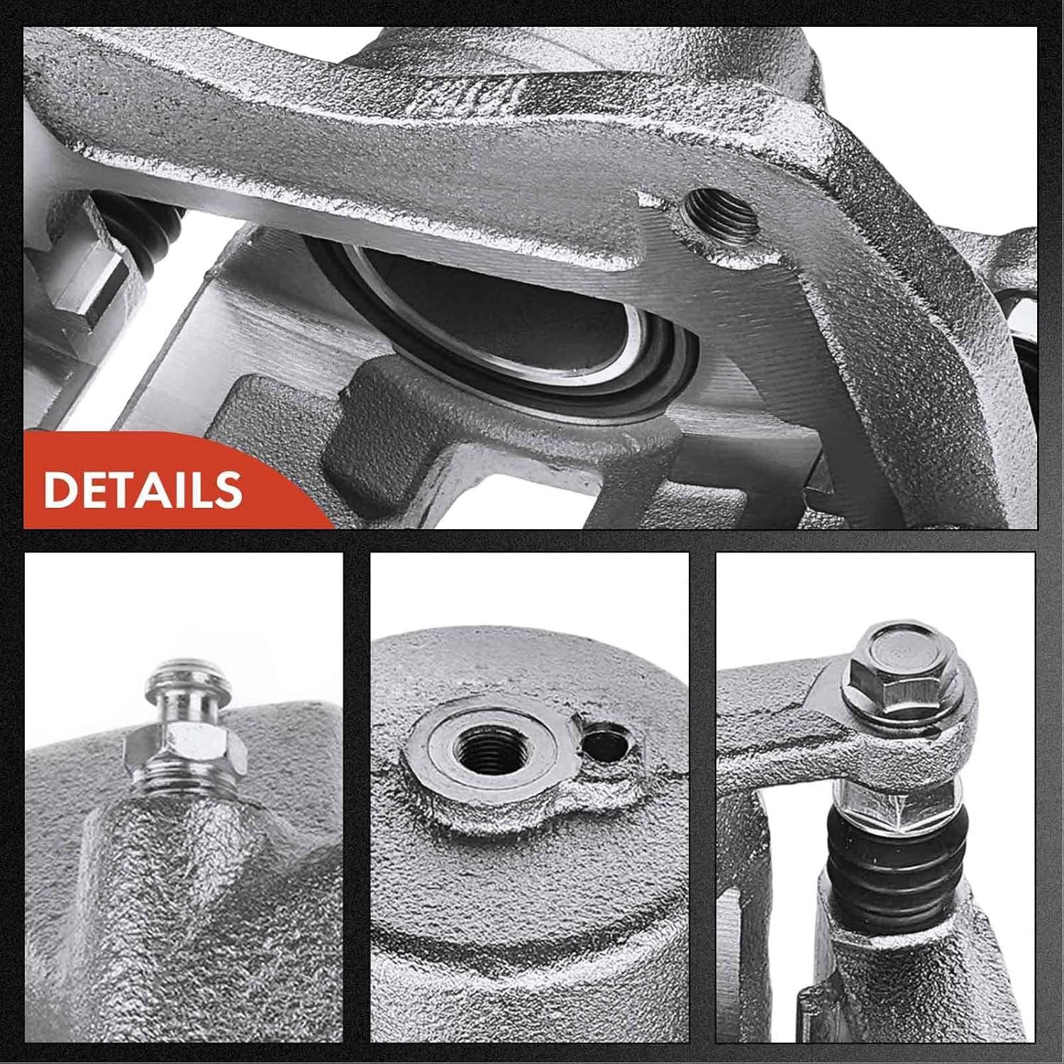 A-Premium Disc Brake Caliper Assembly with Bracket Compatible with Select Hyundai & Kia Models - Tucson 2016-2021, Sportage 2017-2020, 1.6L 2.0L 2.4L - Front Driver and Passenger Side, 2-PC Set