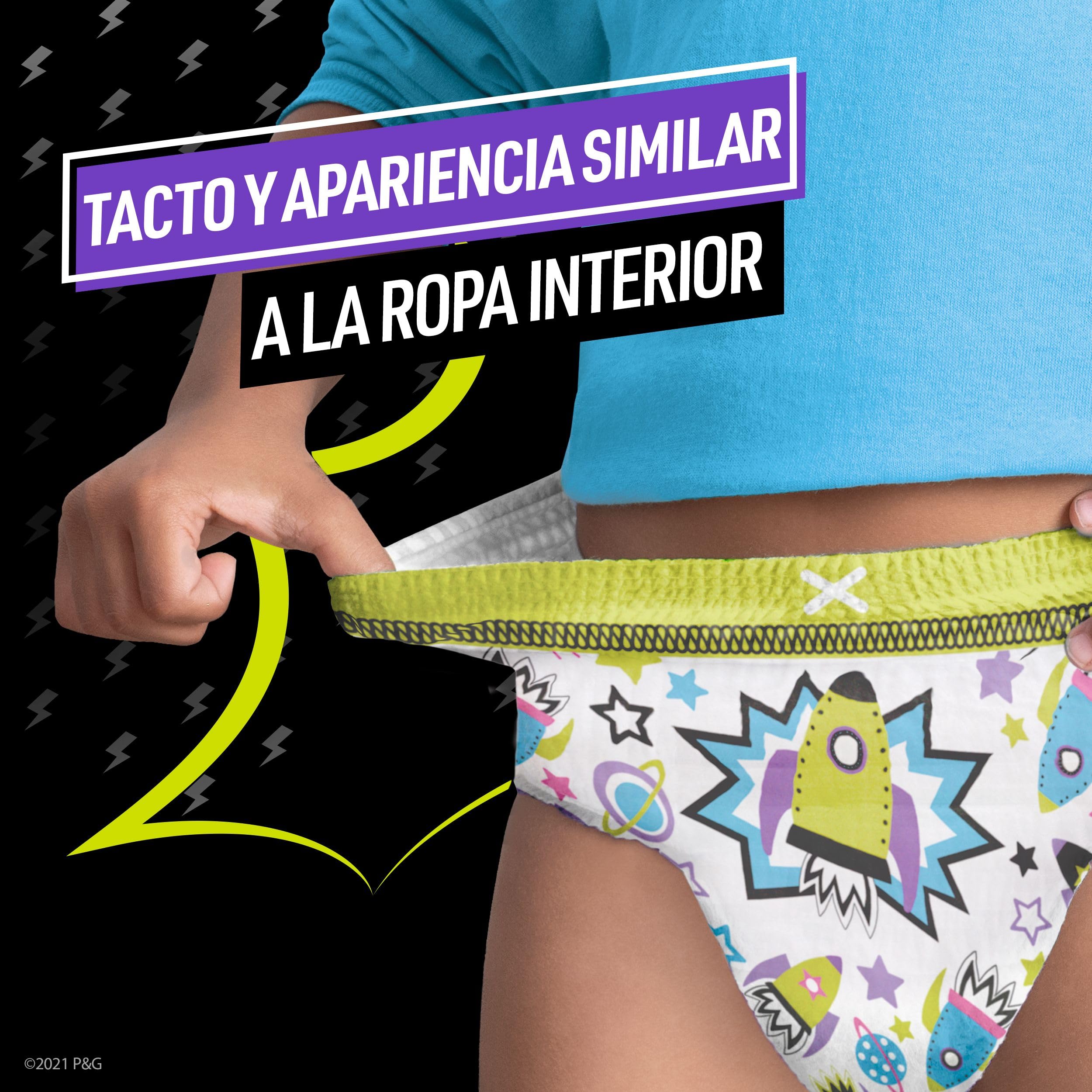 Dodot Pañal-Braguita Ninjamas, Talla 4-7 años (17-30 kg), 50 pañales tipo braguita, pañal noche con Naves espaciales, Protección Antifugas durante Toda La Noche