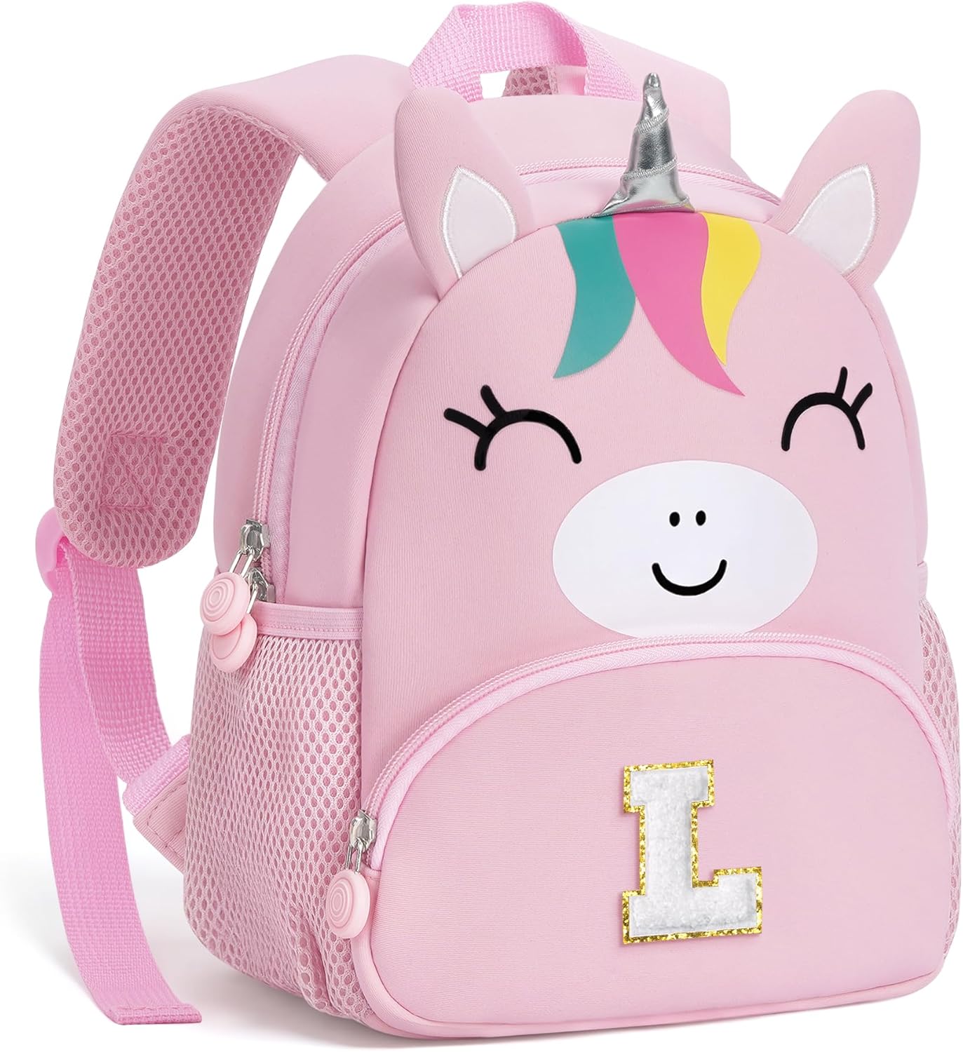 YOOLIFE Kids Backpack for Toddler - 2 Year Old Birthday Gift | Mini Pink Backpack Personalized Gifts for Toddler Kids Granddaughter | School Supplies Unicorn Gifts Pink L