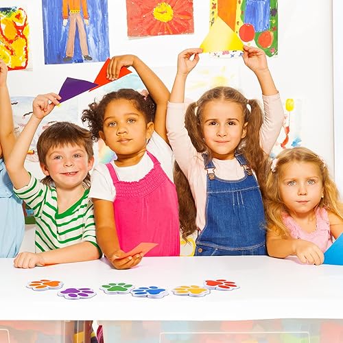 Miniatura 5 de Chinco 24 piezas de recuerdos de fiesta de perro, cuaderno de huellas de perro, notas de huellas de cachorro, almohadillas de colores rellenos de