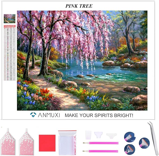 Kits ANMUXI Diamond Painting Kits for Adults Full Drill Diamond Art 5D
