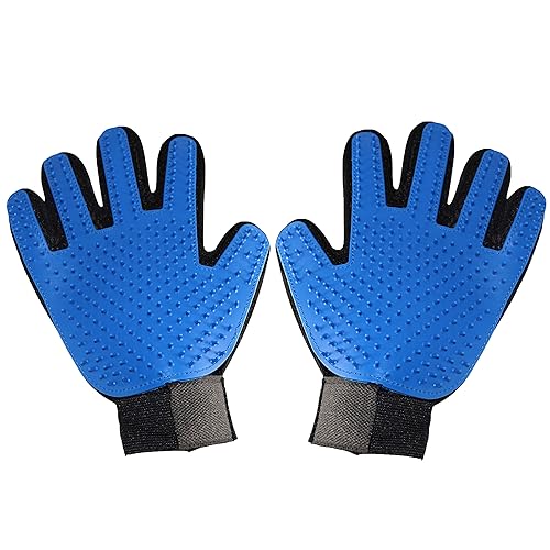 Guantes de aseo para perros, cepillo de limpieza premium, los mejores guantes de cepillado para perros y gatos, puntas de silicona suaves y seguras