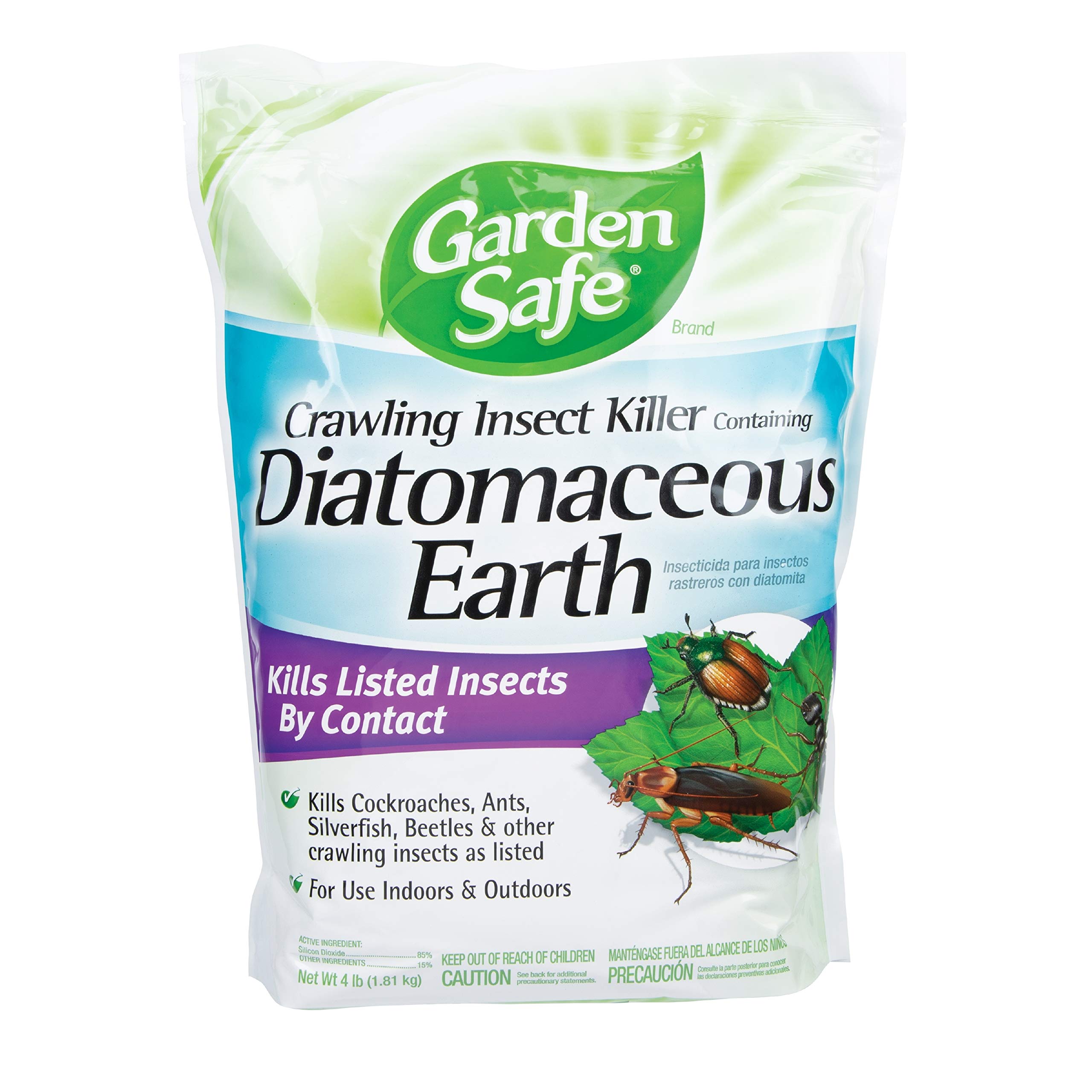 Garden SafeHG-93186-1 Crawling Insect Killer Containing Diatomaceous Earth, 4-Pounds, 6-Pack