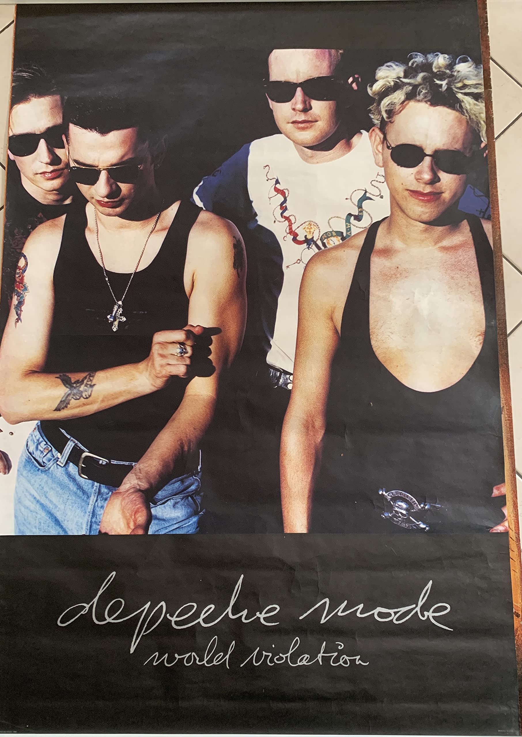 AFFICHE / DEPECHE MODE - World Violator 1990 - 100 x 150 cm