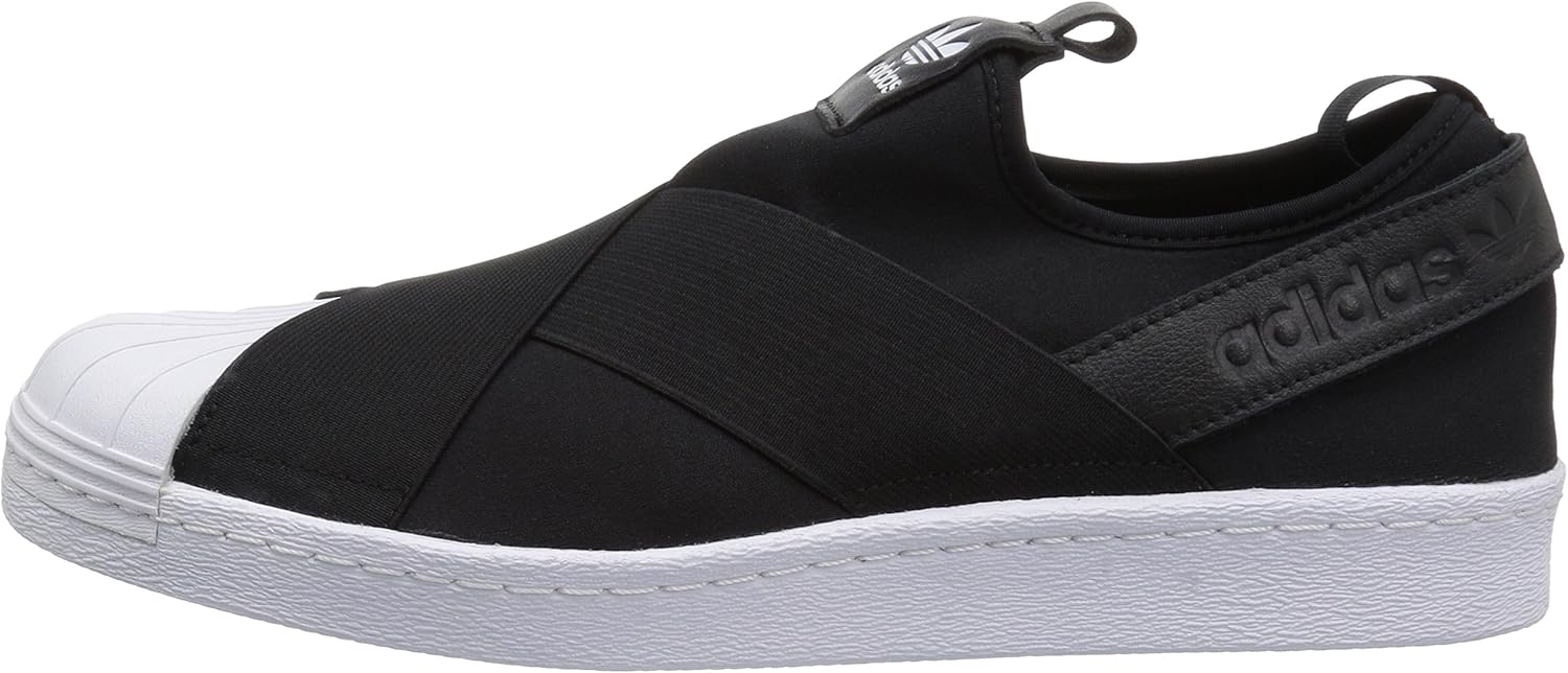 adidas Women's Superstar Slip-on Sneaker 15 Black/Black/White (Slip-on)