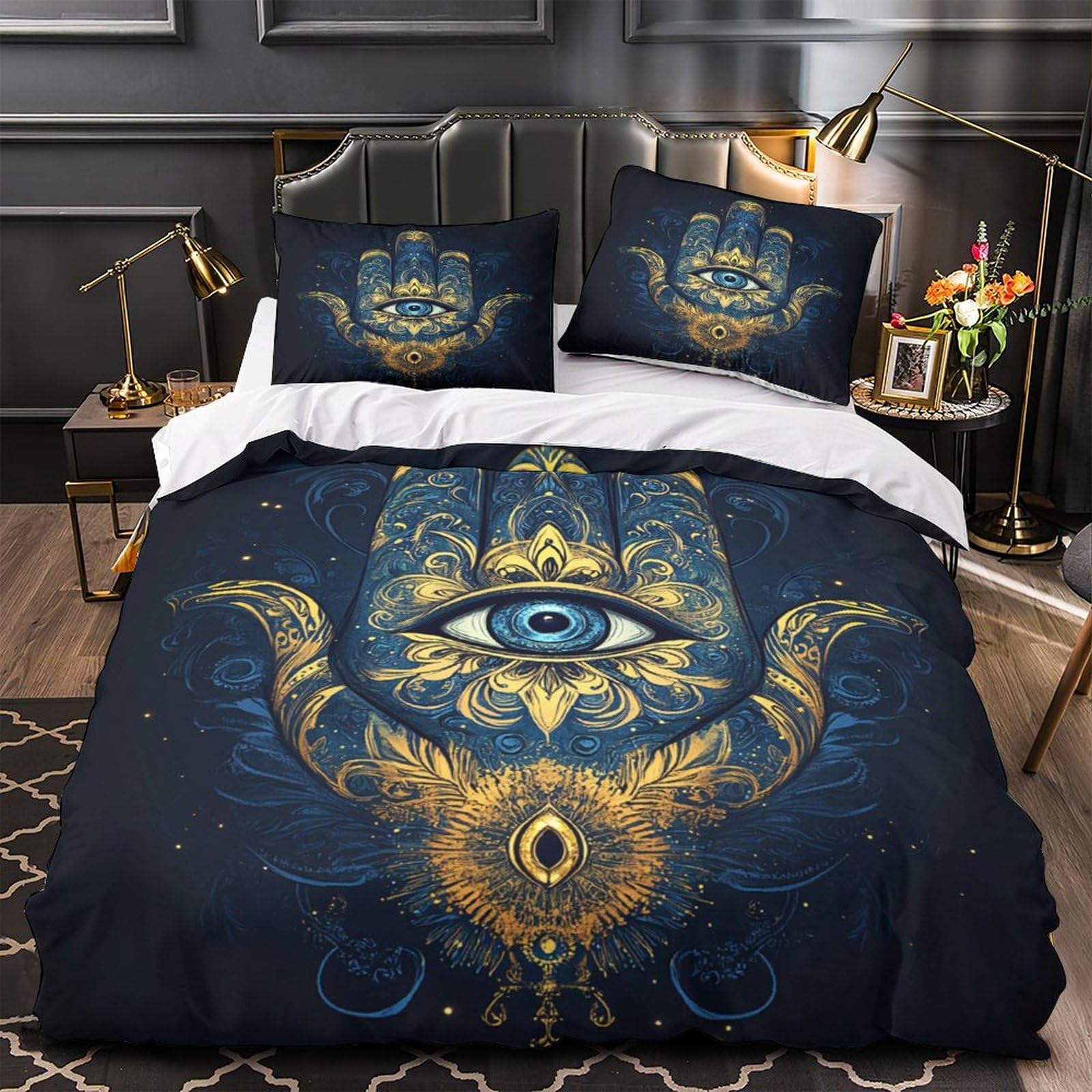 Parure de lit Main de Hamsa pour créer une ambiance spirituelle et zen dans la chambre de votre ado