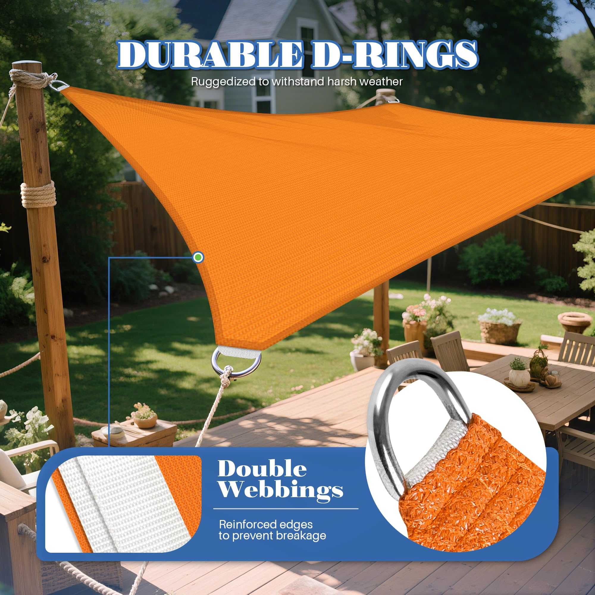 Snapklik.com : ECOOPTS 12x12 HDPE Sun Shade Sail Rectangle Canopy ...