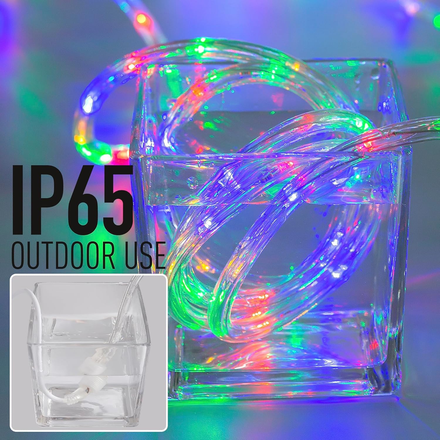 Guirlande lumineuse LED pour intérieur et extérieur, étanche, éclairage décoratif pour jardin, terrasse, fête, 15 m