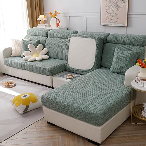 Vista 114 de Fundas para sofá, fundas universales mágicas para sofá, fundas elásticas para sofá en forma de L para sofá seccional, funda para sofá de 3 cojines