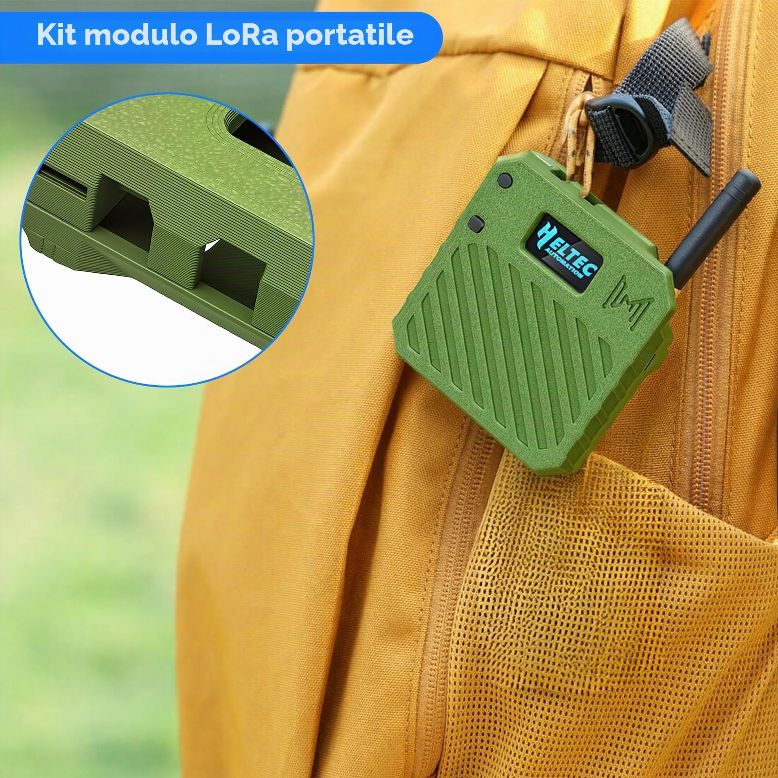 Confezione da 2 schede di sviluppo ESP32 LoRa V3 + batteria da 3,7 V 3000 mAh + set di alloggiamenti – con antenna a rete 863-928 MHz e SMA supporta Wi-Fi/Bluetooth LoRa V3 dispositivi AR duino