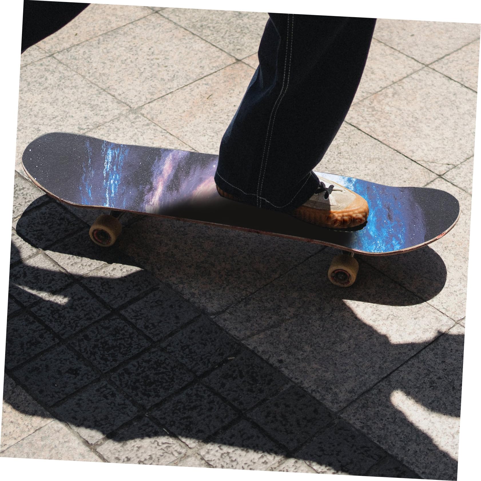 Toddmomy 2 Pièces Autocollant Antidérapant pour Skateboard de Grip pour Deck de Design Unique Durable pour Personnaliser Votre