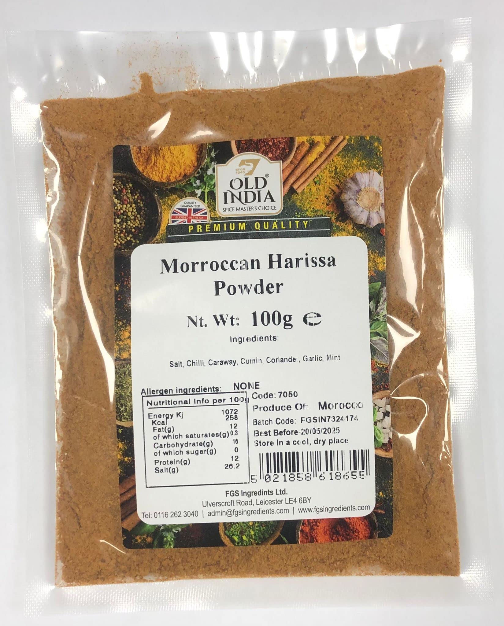 Old India Moroccan Harissa Powder 100g