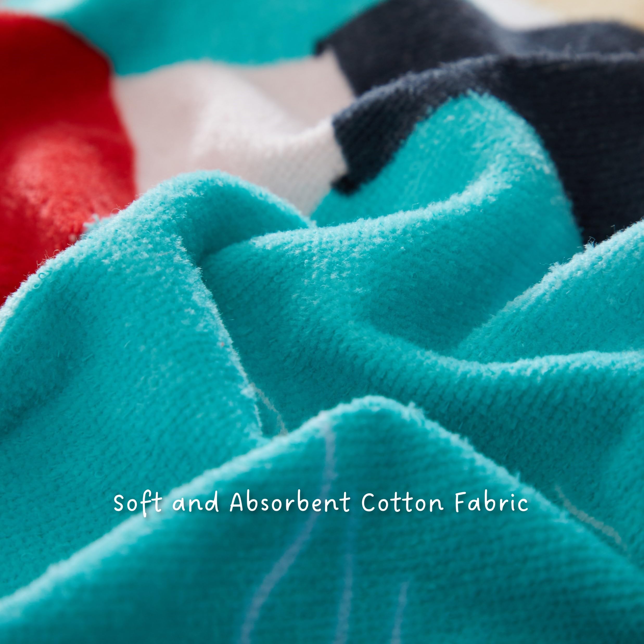 Beach House Pirate Hooded Poncho Towel for Kids,Blue Beach & Bath Towel with Fun Character Design