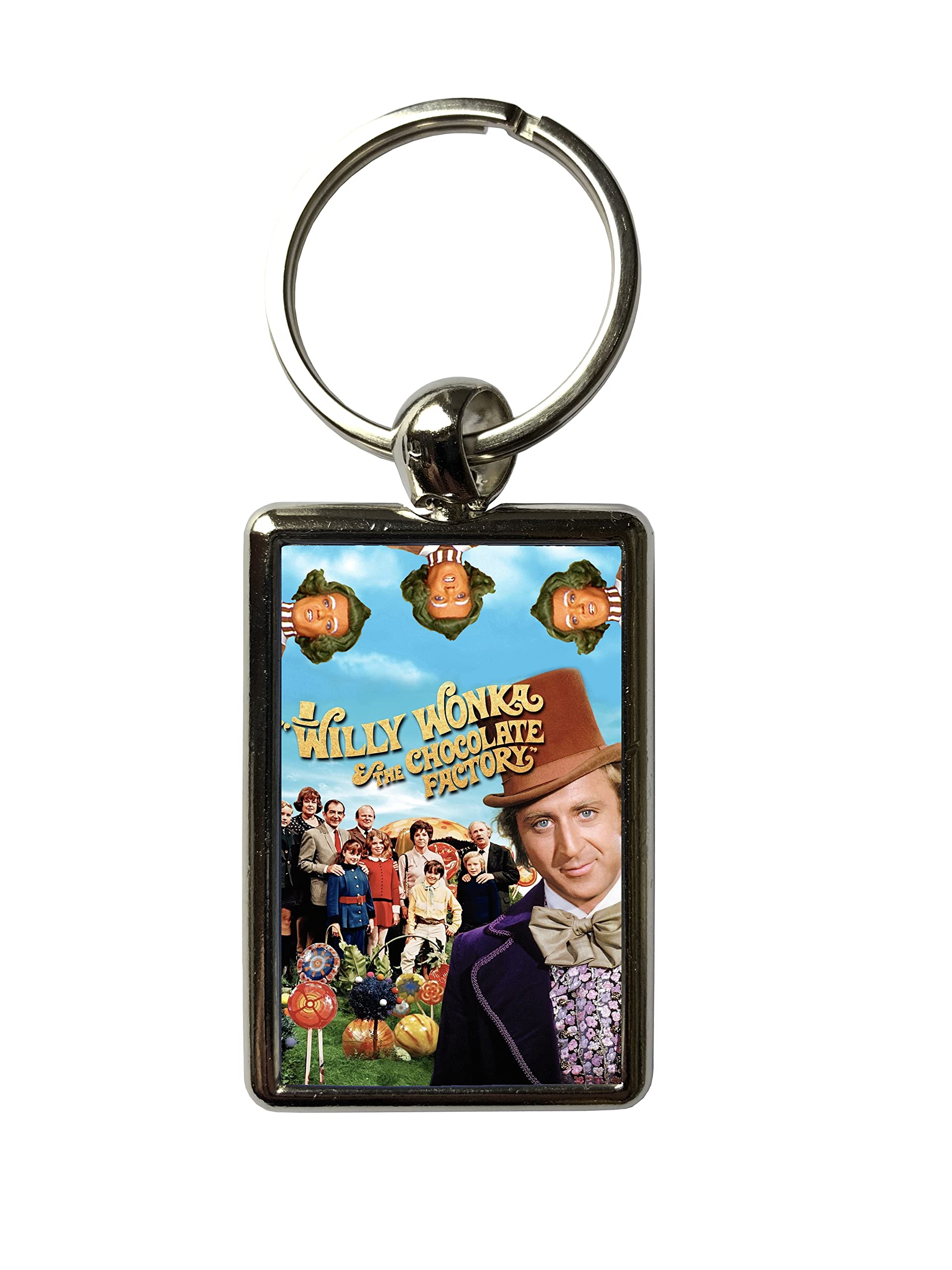 Super Universe Willy Wonka and the Chocolate Factory Metal Keyring 3 x 4.5 cm