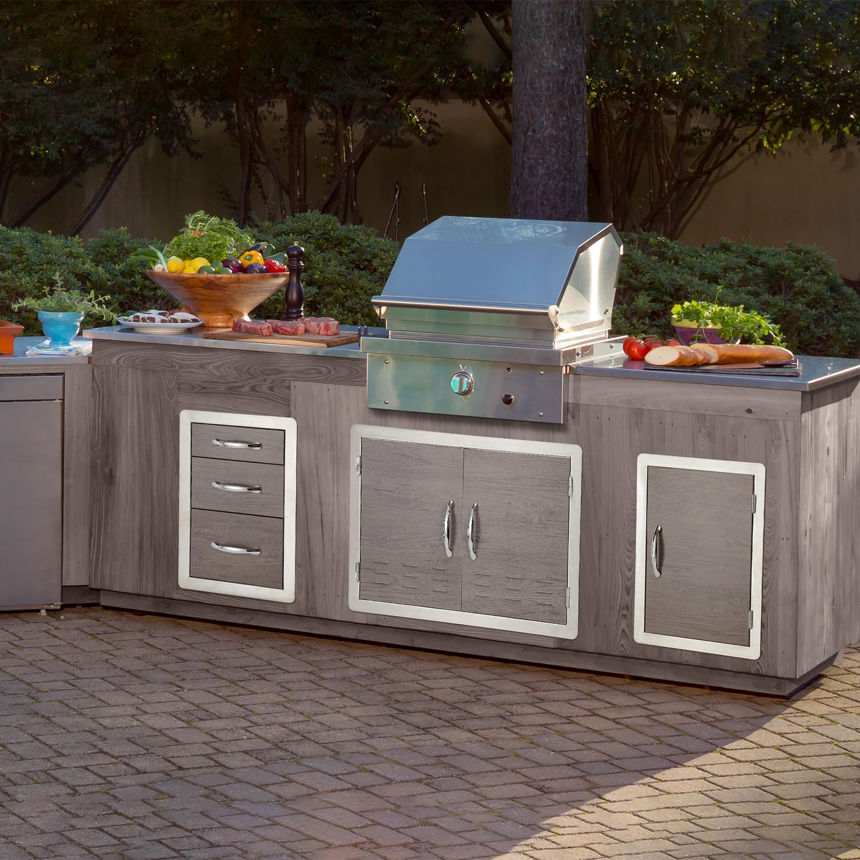 Rustic Bbq Island Cabinets Bbq Doors Get The Look How To Design A