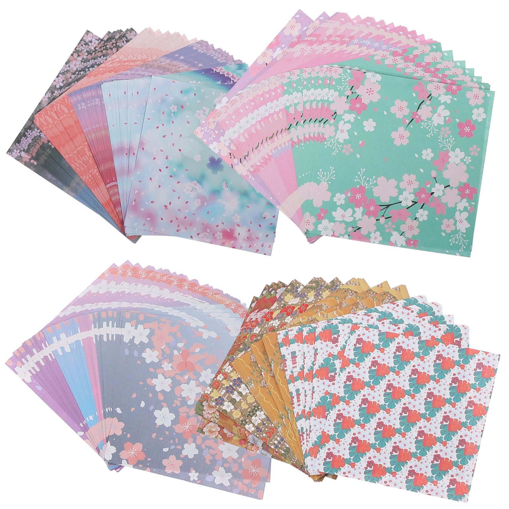STOBOK 480blätter Origami-bastelpapier Quadratisches Papier zum Falten Hochwertiges Bastelpapier für Junge Mädchen und Erwachsene Diy-faltpapier in Bunten Farben Geeignet
