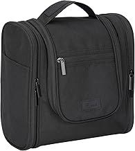 Hanging Toiletry Bag Waterproof Makeup Storage Bag Men Women Large Capacity Travel Organizer for Travel, Business, Fitness - Black