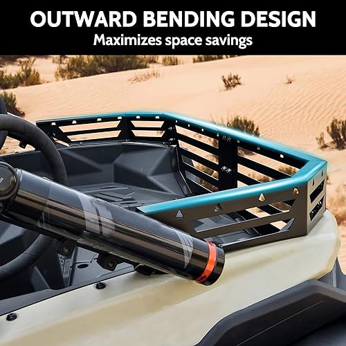 Miniatura 4 de Extensor de cama de carga trasera para Can-Am Maverick X3, SAUTVS - Extensor de cama trasera de acero resistente para puerta trasera de carga para