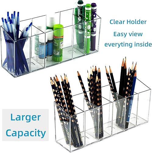 Miniatura 8 de Lazy Susan - Juego de 2 organizadores de tocadiscos Lazy Susan, organización y almacenamiento de despensa + 1 soporte para bolígrafos, soporte para