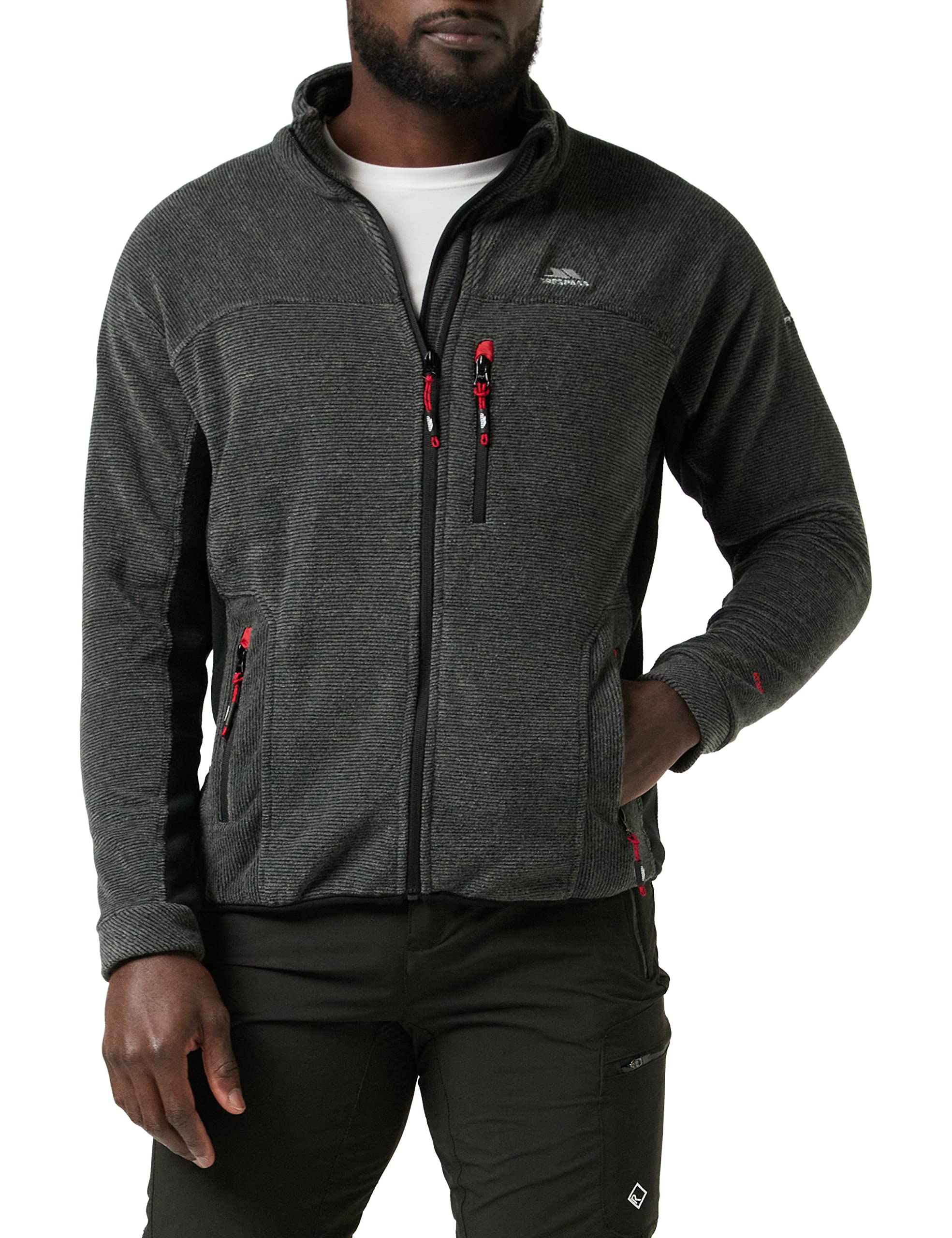 Trespass Men's Black Jynx Full Zip Fleece Jacket (S) (Black) Small