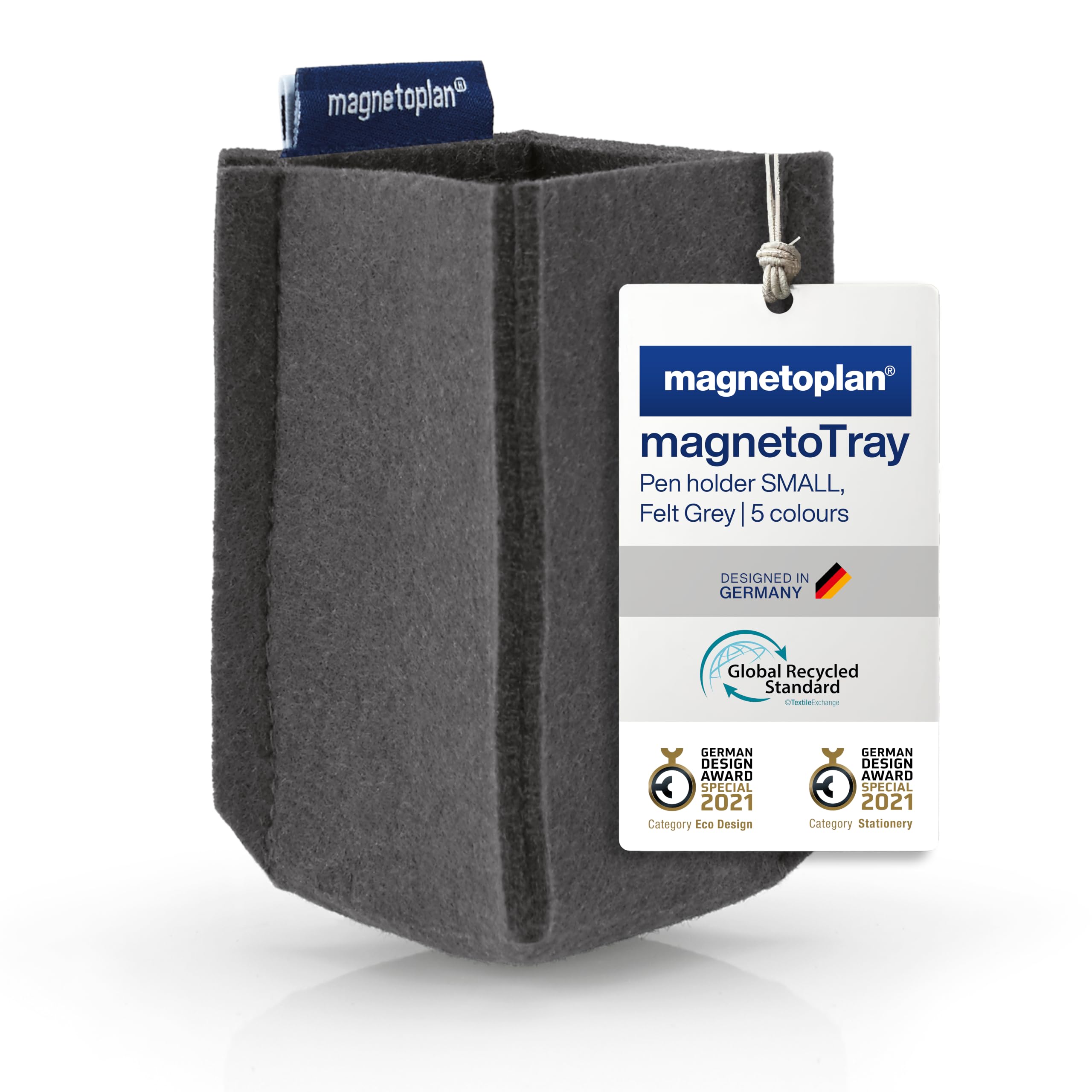 magnetoplan magnetoTray, Grey, Magnetic Desk Organiser