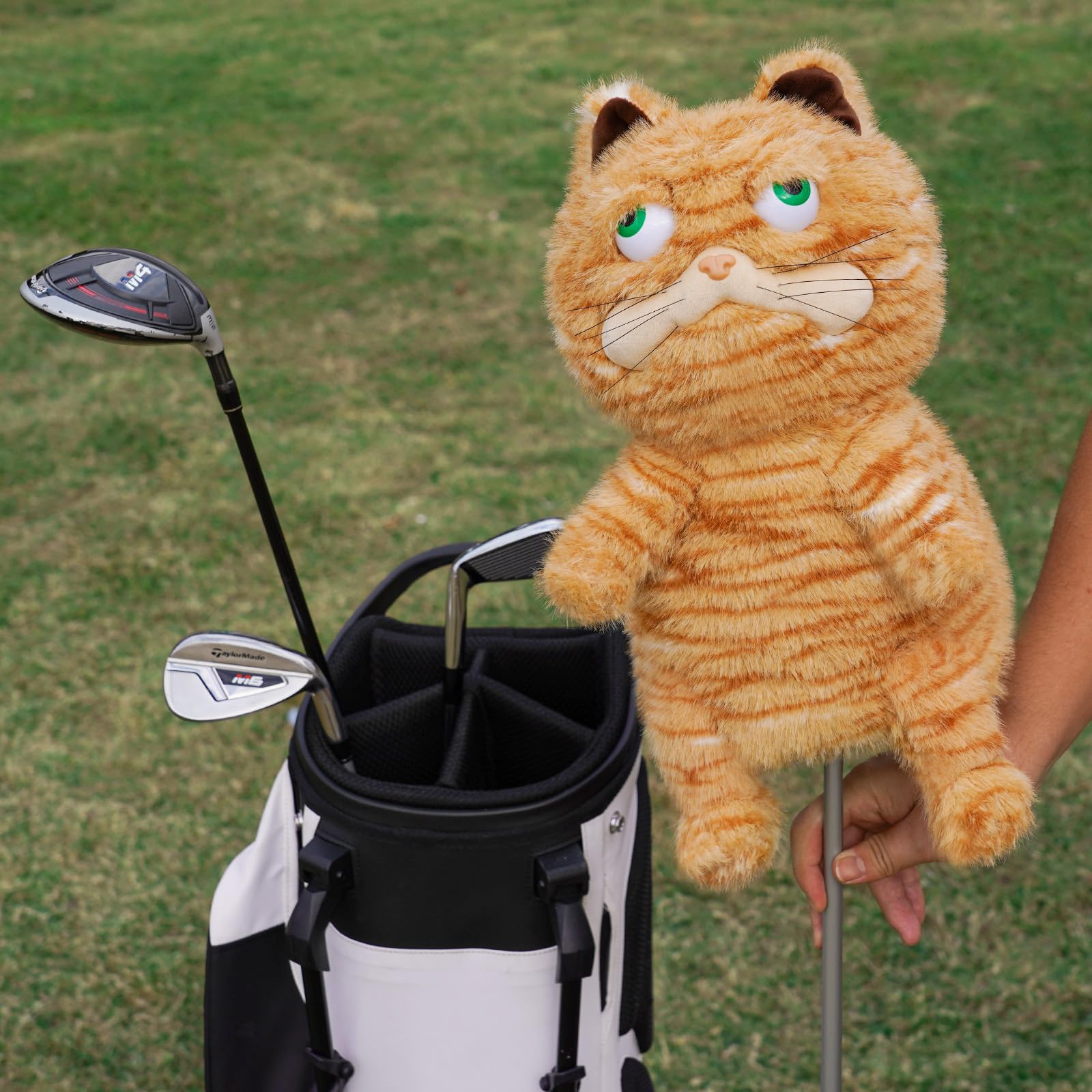 Craftsman Golf Cat Driver Schlägerhaube – passend für 460CC Driver Club Heads – Plüschtier Katze Driver Head Cover – Golf-Geschenke