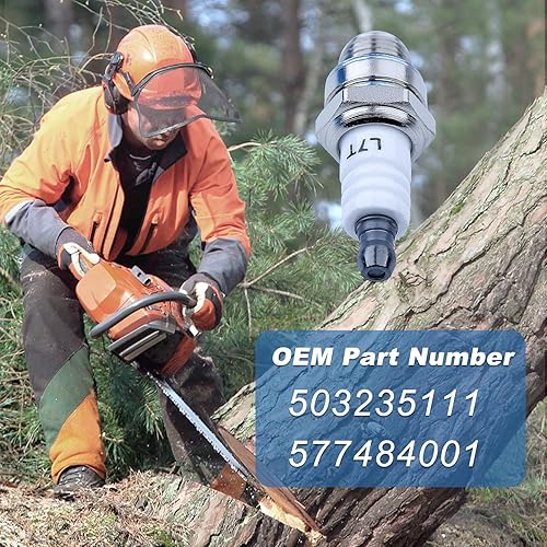 Miniatura 5 de AUMEL Bujías de 2 tiempos, fáciles de instalar para piezas de motosierra Stihl NGK, bujías de repuesto automotrices compatibles con NGK BPMR7A 4626