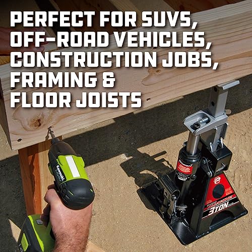 Miniatura 5 de Powerbuilt 640912 Base y botella de gato todo en uno, 3 toneladas.