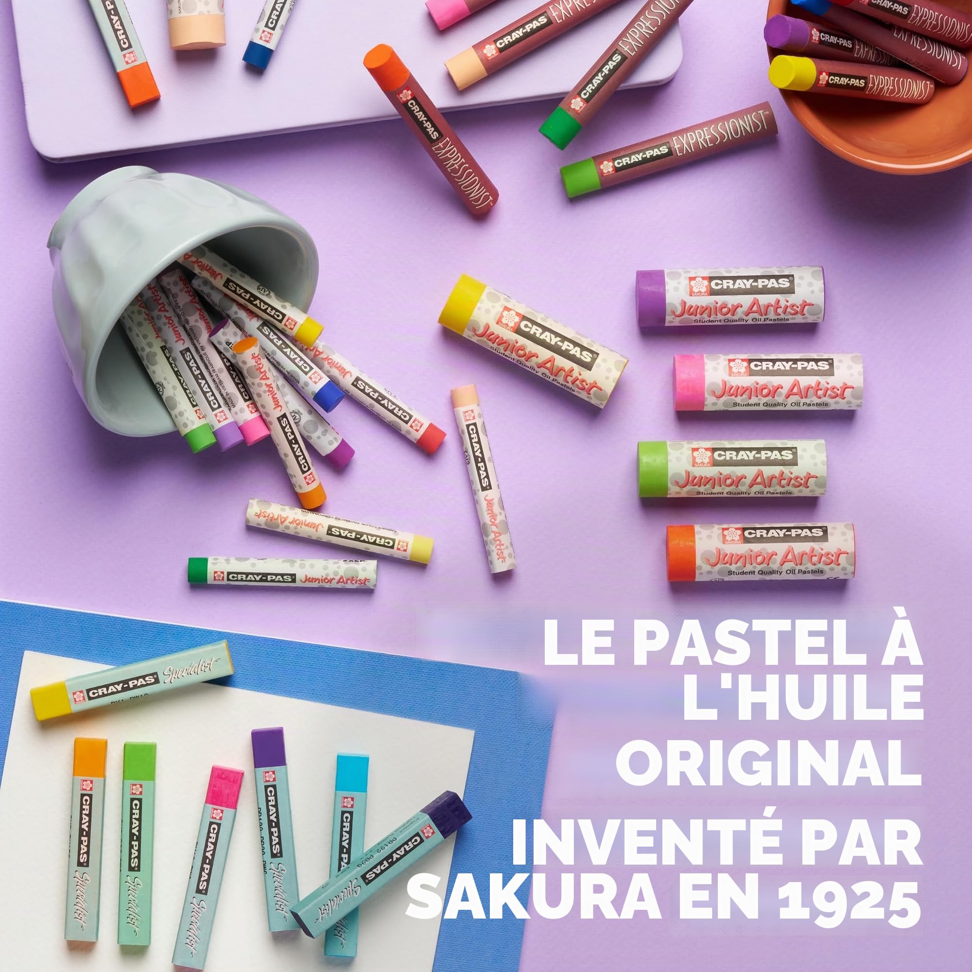 Cray Pas Expressionist Lot de 50 Pastels à huile couleurs Assortis