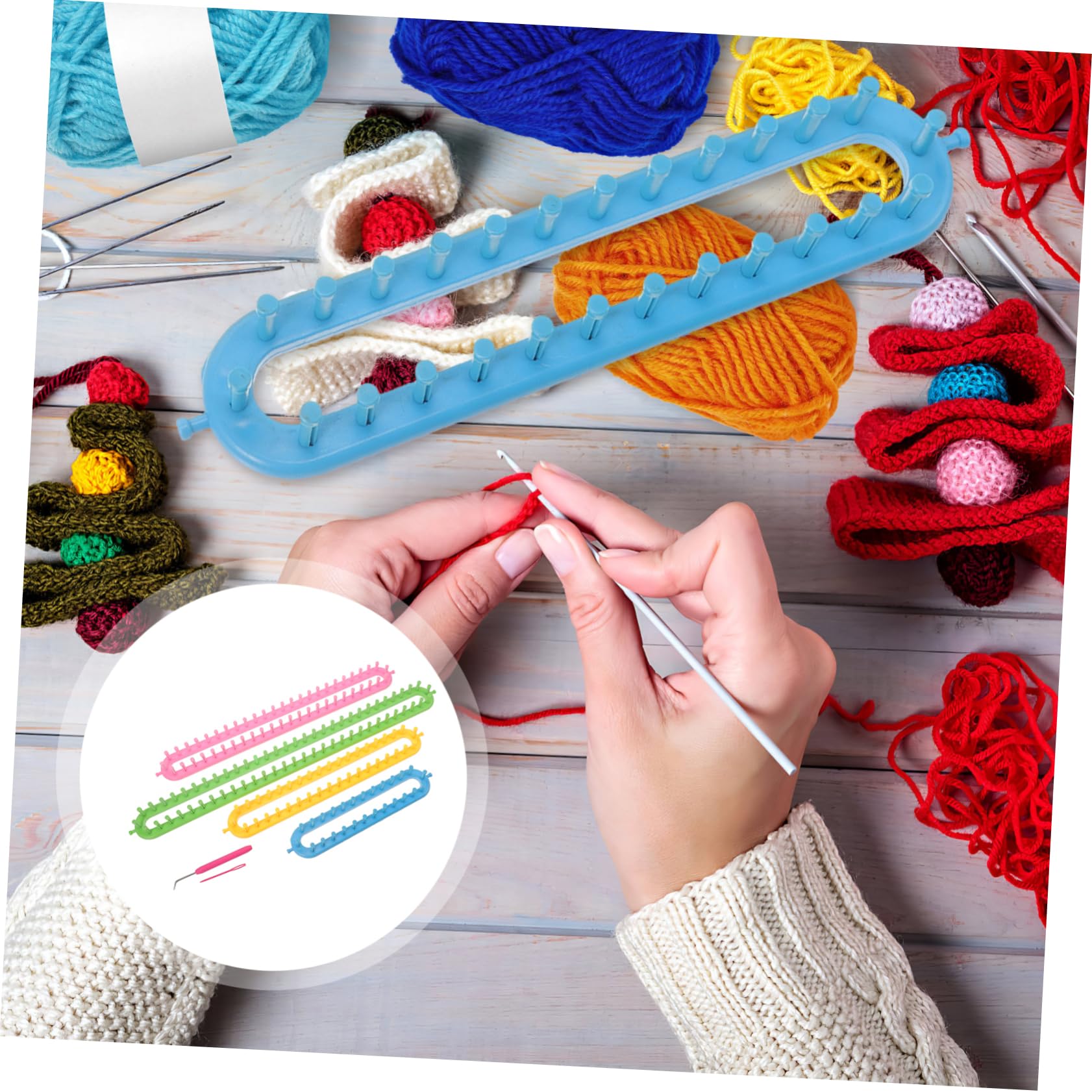 Kunststoff Strickrahmen 1 Satz Selbstgemacht Webwerkzeug