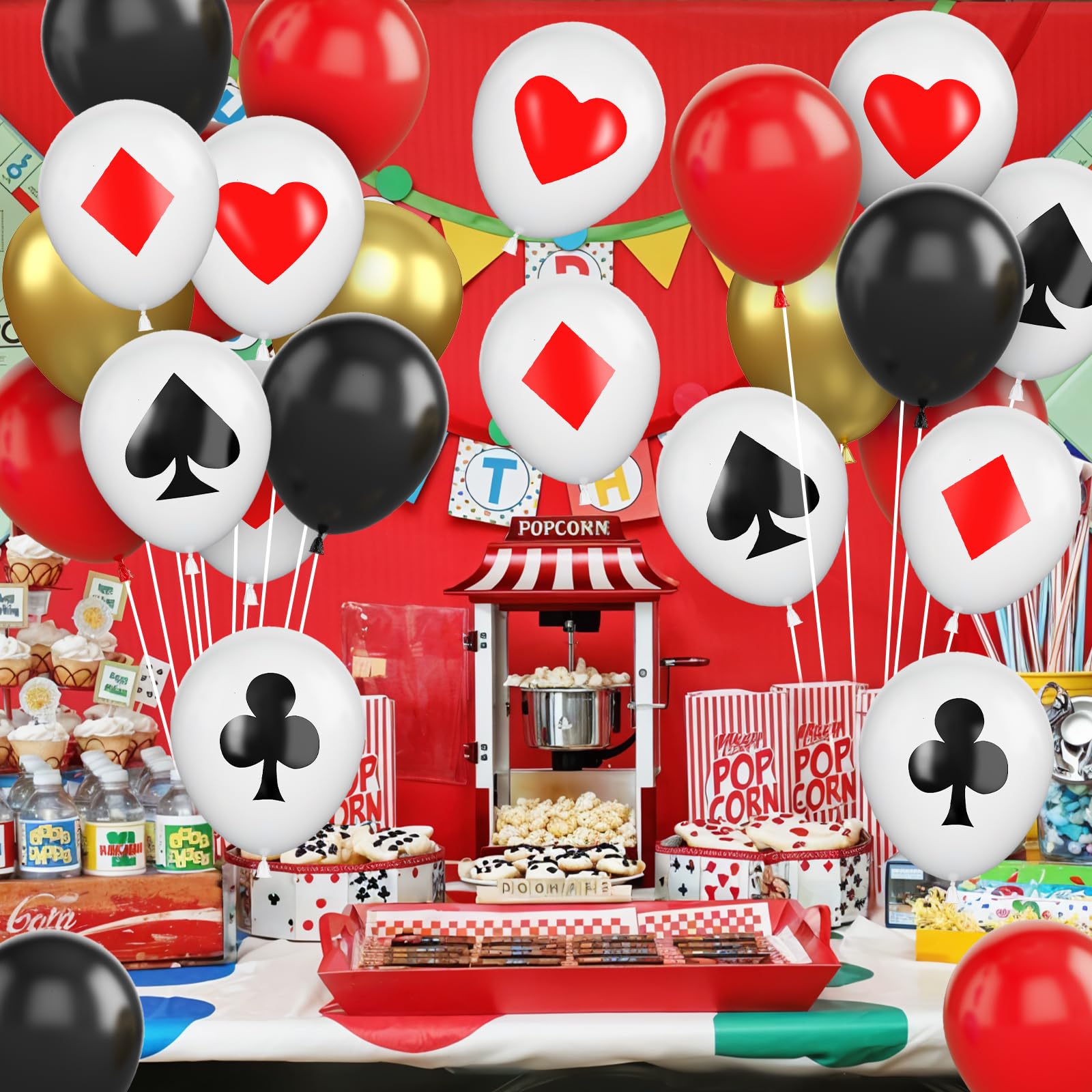 Poker Balloons, Casino Theme Party Balloons - Image 4