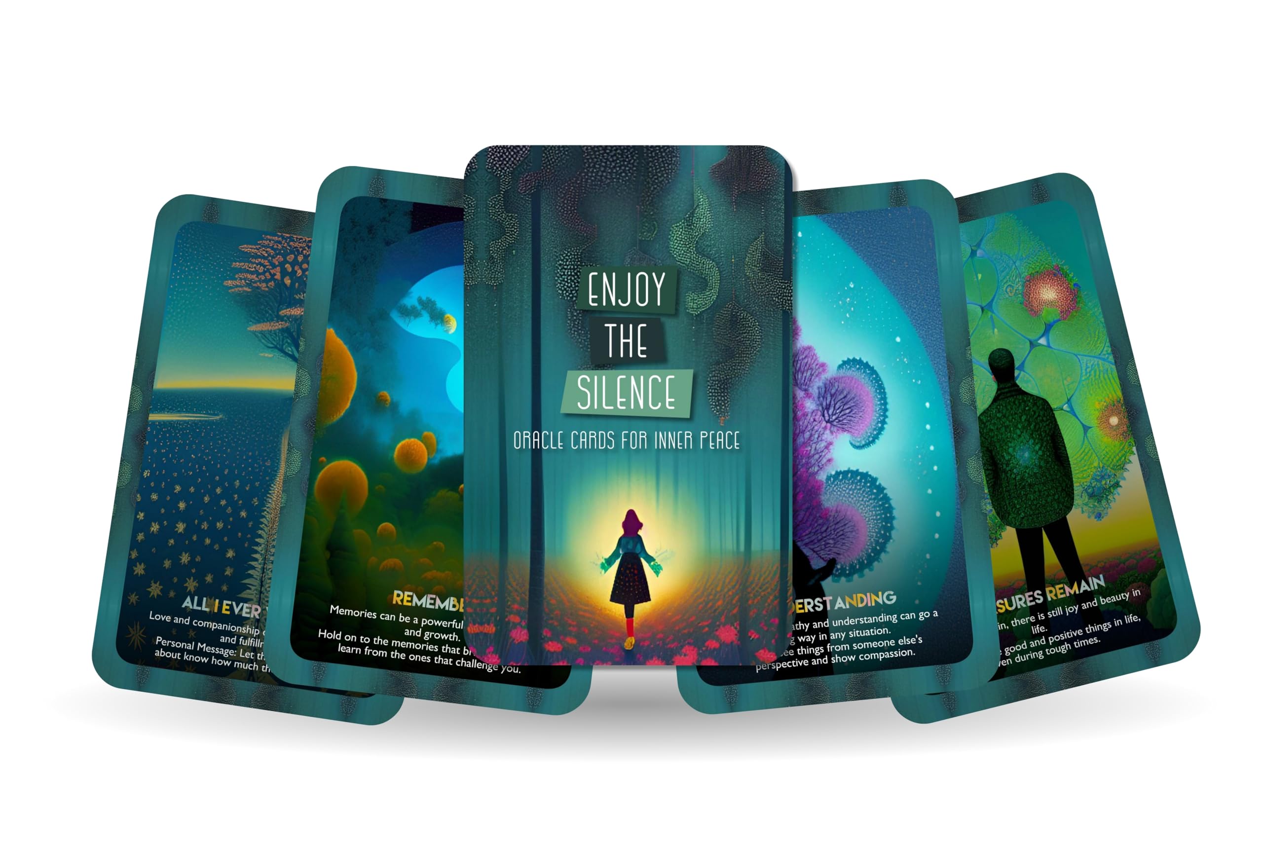 Ibiza Tarot Enjoy The Silence- Oracle Cards for Inner Peace - Inspired by Depeche Mode | Fortune Telling Oracle Cards Deck for Beginners | Authentic Experience - Set of 22 Cards