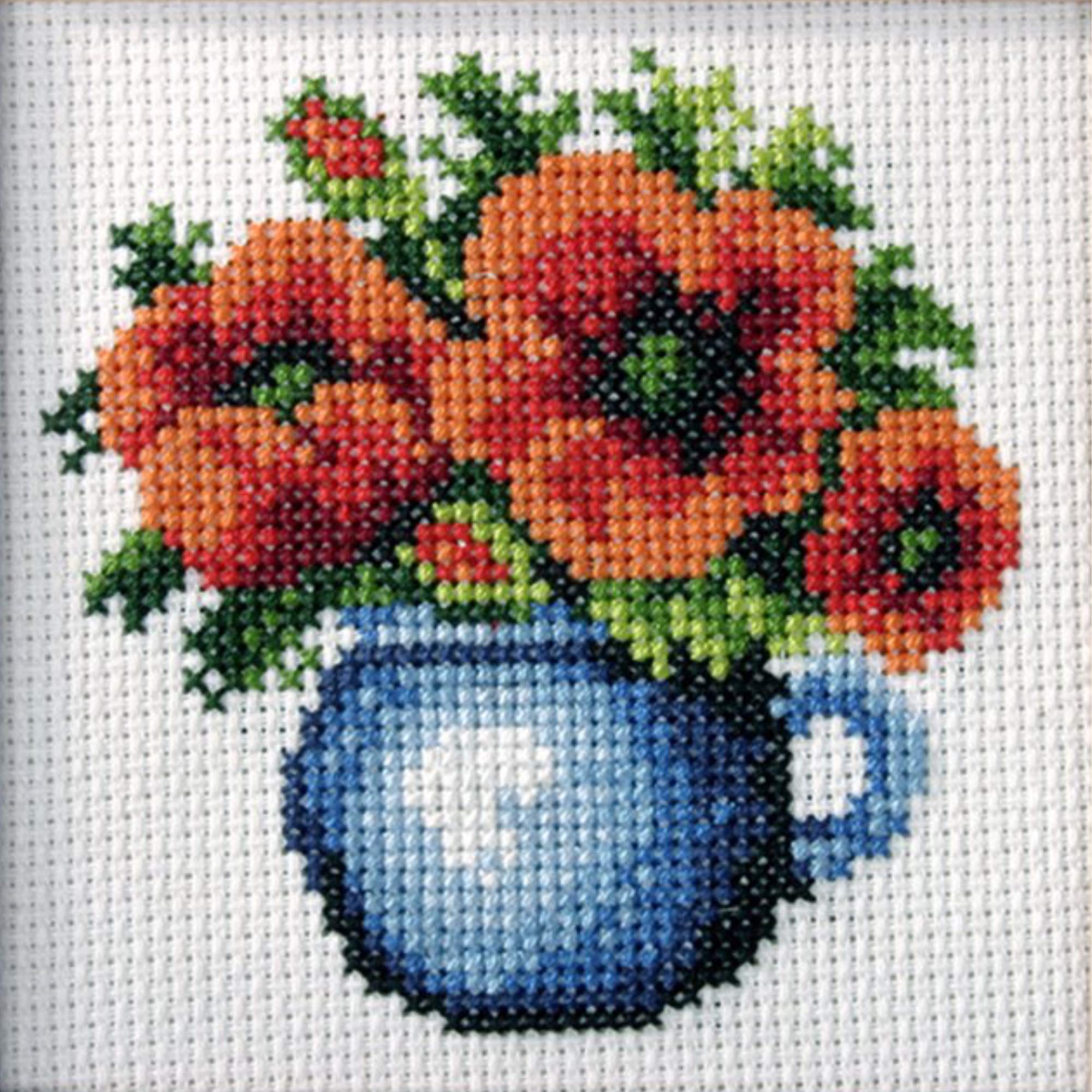 B&Q -  PoppiesCross Stitch Kit: PoppiesOrchidea