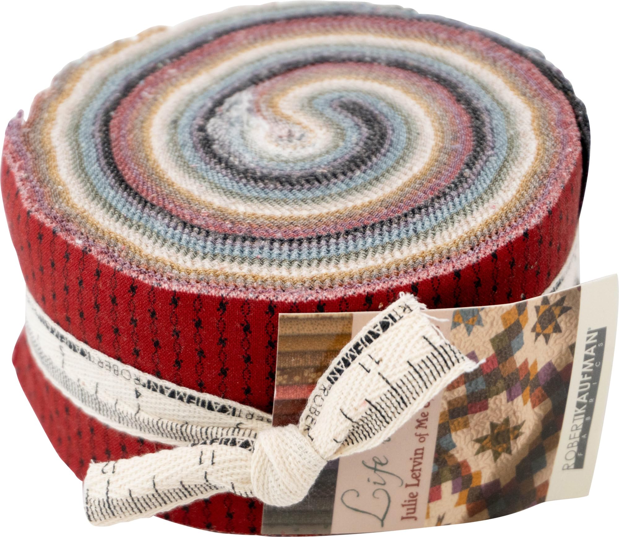 Robert Kaufman Assorted Julie Letvin Life On Yale Roll Up 40 2.5-Inch Strips Jelly Roll Fabrics Ru-1393-40